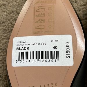 Nwt Ted Baker Leather Mary Jane Flat 